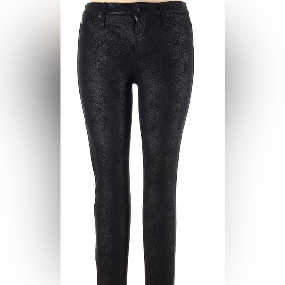 HUDSON - Black Cracked Glass Print Pants -Size 26 - Picture 1 of 7